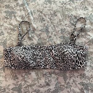 Kendall & Kylie White and Black Bandeau Top